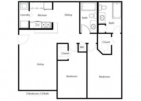 2 Bedroom Floor Plan